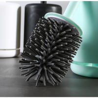 Cepillo De Inodoro WIKHOSTAR Con Soporte Montaje En Pared Secado Rápido Accesorio De Baño Ecológico Y Duradero - details 5