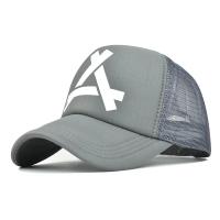 Gorras de béisbol de malla triangular en relieve para mujer, gorras Snapback de malla transpirable, gorras deportivas informales rojas y negras, gorra Unisex para hombre y pesca - details 5