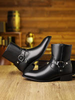 Botas con cremallera lateral de cabeza retro británica - details 10