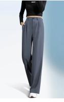 Pantalones Casuales de Pierna Ancha y Cintura Alta para Mujer Primavera-Verano 2025 - details 18