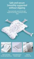 Cojín de apoyo para el asiento del baño del bebé Cojín antideslizante suave y cómodo para el cuerpo Cojín plegable para el baño del bebé Alfombra para el baño de la silla Almohada para la bañera del recién nacido - details 4
