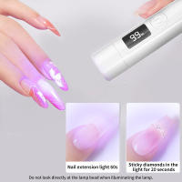 Mini lámpara de pantalla de Gel Uv portátil, portátil, inalámbrica, Usb, secador de uñas, para curado rápido - details 7
