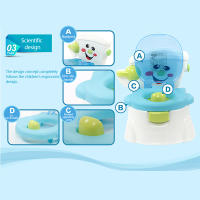 Orinal realista para niños, inodoro con soporte de papel, Mango antideslizante, inodoro de entrenamiento para bebés, orinal para niños - details 2