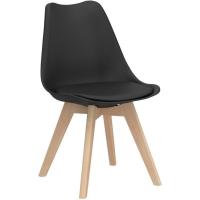 Sillas de comedor, diseño clásico, vintage, nórdico, sillas para comedor, cocina, salón, negro - details 6