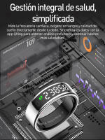 Anillo inteligente SANLEPUS con pantalla OLED: rastrea pasos, frecuencia cardíaca, calorías, sueño y estrés las 24 horas, los 7 días de la semana |   Resistencia al agua hasta 5 ATM |   Carga inalámbrica + aplicación QRing para iOS/Android - details 8