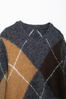 TRAFZA-suéter de manga larga con estampado a cuadros para Mujer, Jersey informal elegante con cuello en V, Otoño e Invierno - details 3