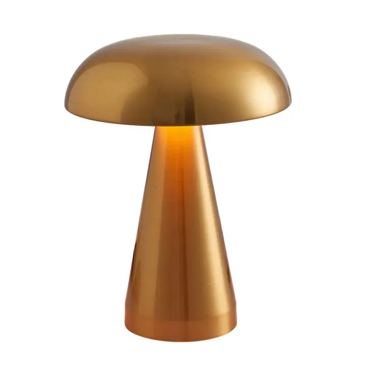 Lámpara de Noche with LED Recargable por USB de Mushroom Decoración de Habitación Lámpara de Mesa with 3 Colores Regulable - 1