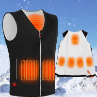 Chaleco Calefactor Eléctrico de Carga USB Inteligente para Hombres y Mujeres Ideal para Acampar Ciclismo Senderismo Esquí Mantiene Caliente el Cuerpo en Invierno Material de Poliéster Diseño Sólido Unisex - details 1