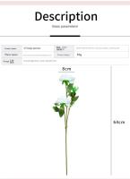 2 uds realista 3 cabezas flor de peonía Artificial 64CM DIY peonía flor simulada flores artificiales de seda para decoración de boda en casa - details 3