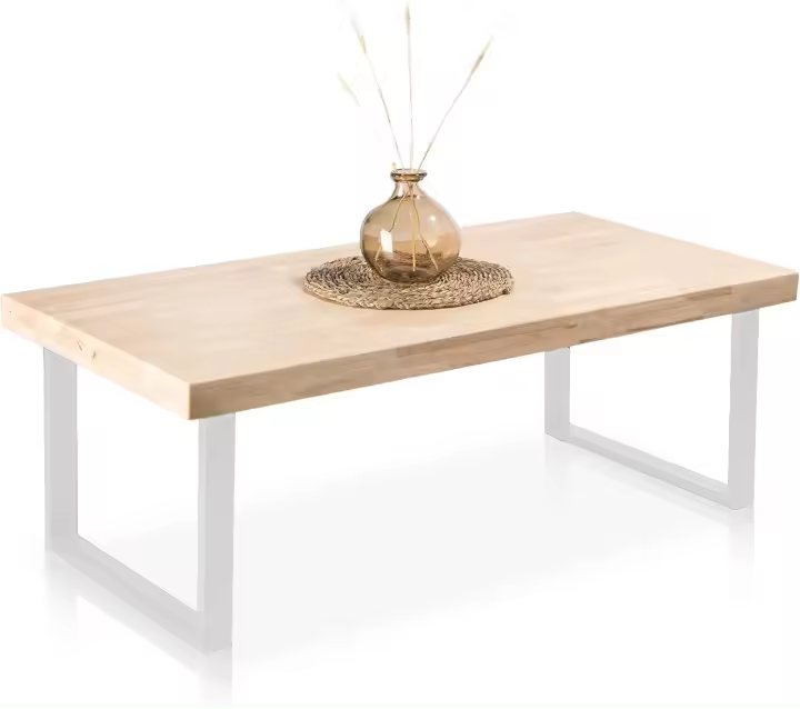 deudor |   Natural, Mesa de Centro, Mesita de Comedor, Color Roble Salvaje y Negro, Medidas: 60 cm (Ancho) x 120 cm (Largo) 43,5 cm (Alto) - 1