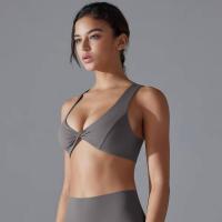 Chaleco de nailon de color sólido para yoga para mujer, sujetador deportivo transpirable, secado rápido - details 22