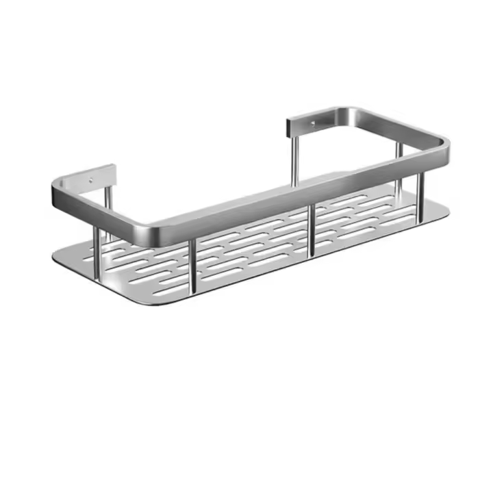 Estantes de baño de montaje en pared multifunción sin taladro, estante de almacenamiento de champú, organizador de ducha, estante de ducha de esquina de aluminio, cocina - 1
