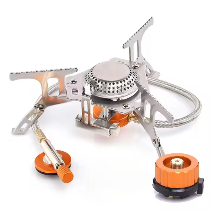 Estufa de Gas para acampar, estufa plegable portátil para mochilero al aire libre, equipo turístico para cocinar, senderismo, Picnic, 3500W - 1