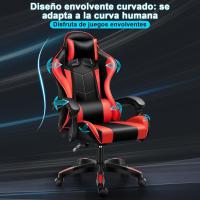 Silla de Oficina Ergonómica con Soporte Lumbar, Función Basculante, Reposacabezas Ajustable, Reposabrazos y Altura Ajustables, Asiento de Malla Transpirable, Silla Giratoria para Ordenador - details 10
