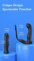 Enchufe Vibrante Telescópico Masajeador Prostatal para Hombres Juguete Intimo con Anillo - details 4