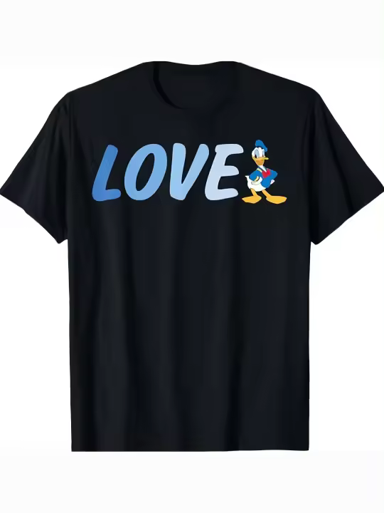 Camiseta Love Donald Regalo para papá Manga corta con cuello redondo suave y cómoda - 230 g - 1