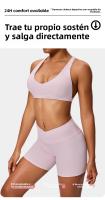 Sujetador deportivo de verano Pure Desire de baja intensidad con almohadillas para el pecho, hermoso top de yoga y entrenamiento físico - details 0