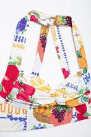 TRAFZA-Conjunto de 2 piezas para mujer, minitop con tirantes y botones estampados, sin mangas, Espalda descubierta, Falda Midi elegante de cintura alta para playa - details 6