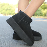 Nuevo Botas de nieve con plataforma Ultra Mini de Australia para mujer, botines informales cálidos de cuero vacuno para invierno - details 3