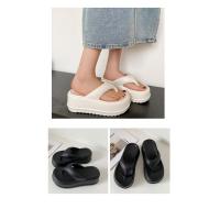 Chanclas de plataforma EVA para mujer, Sandalias de tacón cómodas, informales, para la playa, novedad de verano, 2023 - details 1