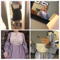 Lencería Lolita para mujer estilo Haruku japonés con volantes y mangas largas vestido de muñeca informal con cintura imperio talla - details 1