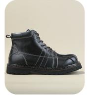 Botas medianas informales de cuero Zapatos de cuero con cabeza de concha británica Botas de herramientas - details 9