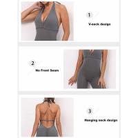 Traje de Compresión Deportivo para Mujeres Mono Sexy sin Costuras para Yoga y Fitness - details 2