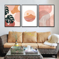 Pintura de Lienzo Abstracta de Hojas para Decoración de Habitación Arte de Pared Landscape para Sala de Estar Marca JUBEER Material Lienzo - details 0