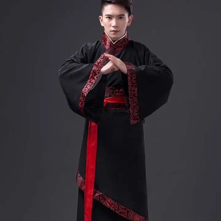 Trajes de escenario para hombres chinos, traje Hanfu, traje de Cosplay antiguo, vestido antiguo de danza folclórica, traje antiguo de la dinastía Tang - 1