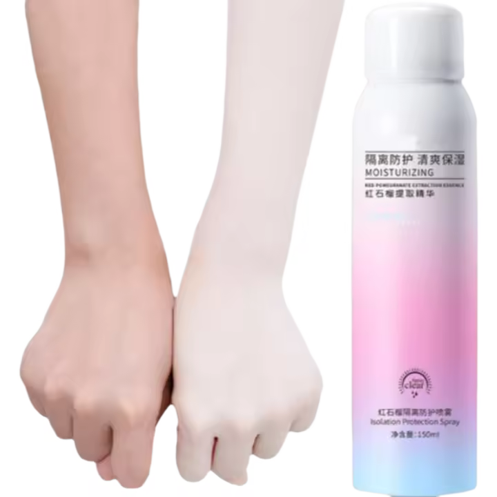 Spray protector solar de Granada roja de 150ml, pulverizador iluminador, bloqueador solar, transpirable, eficaz contra la radiación, resistente al agua para mujeres - 1