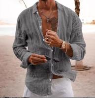 Blusa de algodón de manga larga para hombre, Rebeca de talla grande, cuello en V, camiseta informal, rosa, negro, blanco, primavera, verano, 3xl, 2xl, 44, 42 - details 4
