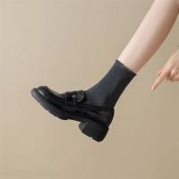 Mocasines de Plataforma de Estilo Británico Zapatos Perezosos para Mujer de Un Pedal - details 3