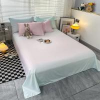 Juego de Ropa de Cama Estilo Coreano de Cuatro Piezas con Color Degradado Funda de Edredón Sábana y Fundas de Almohada para Cama Twin Queen King Super King - details 1