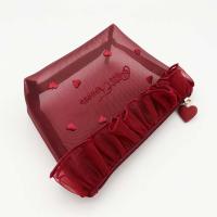 Bolso Simple de malla para cosméticos, bolsa de lavado con cremallera, bolsa de almacenamiento de malla, bolsa de pañuelos, organizador de artículos de tocador de gran capacidad para mujer - details 22
