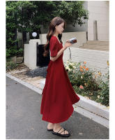 Vestido Elegante de Tencel Chiffon para Mujer Primavera-Verano Ajuste Franco Largo Adelgazante - details 12