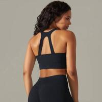 Sujetador deportivo a prueba de golpes para mujer, camiseta sin mangas para correr, ropa interior sexy para fiesta y yoga - details 1