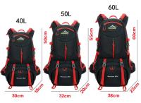 Mochila deportiva de gran capacidad para hombres y mujeres, bolsa impermeable para montañismo y senderismo al aire libre - details 2