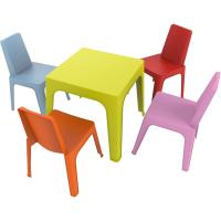 resol Julieta Conjunto Infantil para Interior, Exterior, jardín - 1 Mesa Azul + 4 Sillas Roja/Rosa/Naranja/Lima - details 11