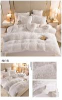 Juego de ropa de cama de lujo, edredón de terciopelo de visón Kawaii, con sábanas, individual y doble, color rosa cálido, para Otoño e Invierno - details 25