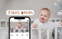 ZOSI 4MP 2,5K Cámara IP WiFi Interior Bebé con 360° Vigilancia Detección de Llanto Visión Nocturna Audio Bidireccional Modo Música - details 7