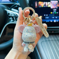 Llavero Creativo de Panda con Diamantes Incrustados Placa de Matrícula Anti-Perdida para Coche Regalo - details 6