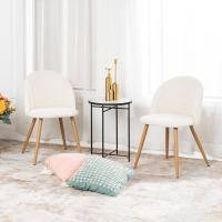 Juego de 4 sillas de comedor con asiento y respaldo suaves, con patas de metal macizo, para sala de estar, dormitorio, cocina o comedor, ante marrón - details 66