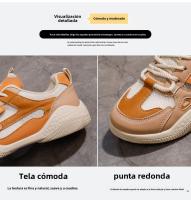 Nuevos Zapatos Blancos Transpirables, Zapatos De Tablero Casuales Huecos, Zapatos De Muffin Versátiles De Suela Gruesa - details 7