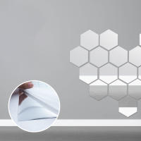 Pegatina de espejo para pared, lámina autoadhesiva rectangular para decoración de habitación, películas para muebles de alta calidad, 50x50cm - details 5