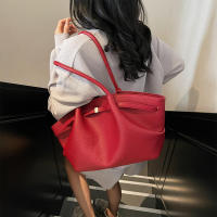 Bolso de Hombro de Diseño de Lychee Bolso de Mano de Cuero PU de Color Sólido - details 10
