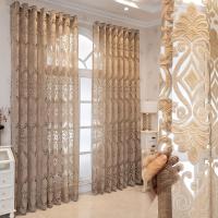 Cortinas Modernas de salón, 2 Piezas,Translúcidas,Diseño Europeo Bordado para Cualquier Habitación - details 2