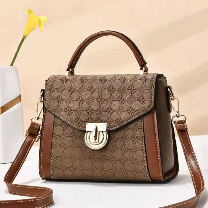 Mochila de lujo de alta gama para mujer, bandolera de hombro informal, versión coreana, cuadrada pequeña, a juego, portátil, a la moda - 1