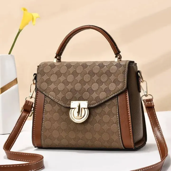 Mochila de lujo de alta gama para mujer, bandolera de hombro informal, versión coreana, cuadrada pequeña, a juego, portátil, a la moda - 1