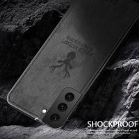 Funda de ciervo de piel de tela delgada para Samsung Galaxy S23 Ultra FE S22 S21 S24 Ultra A15 A25 A35 A55 A34 A52 A54 5G cubierta trasera dura - details 6