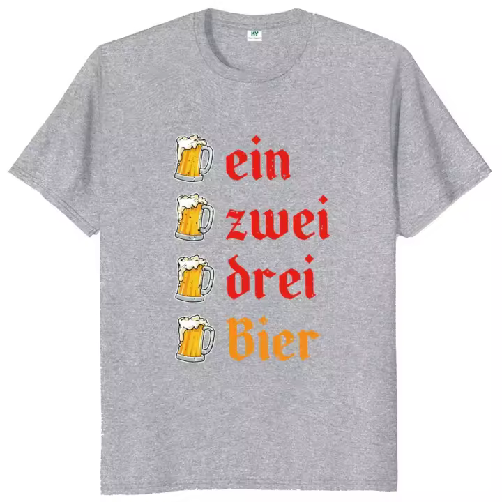 Camiseta de cerveza Unisex, Camisa de algodón 100% suave, estilo Retro, español, regalo para amantes de la bebida, talla europea, para verano - 1
